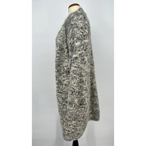 Vintage 1980’s Liz Claiborne Gray Open-Front Cardigan - Picture 4 of 13